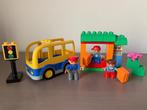 Duplo 10528 - Schoolbus met bus halte, Ophalen of Verzenden, Gebruikt, Duplo