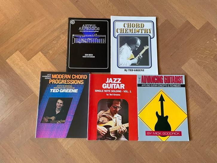 Gitaarboeken Collectie - Ted Greene & Meer, Boeken, Muziek, Zo goed als nieuw, Instrument, Ophalen of Verzenden