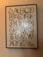 Vintage ABC letters geborduurd, Ophalen of Verzenden, Zo goed als nieuw