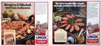 14 vintage advertenties reclames Unox 75-80 eten rookworst, Ophalen of Verzenden, Gebruikt, Overige typen