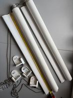 4x Verduisterende rolgordijnen, Minder dan 50 cm, Gebruikt, Wit, Ophalen of Verzenden