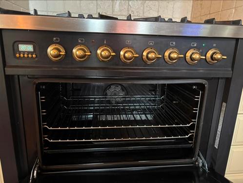 Mooie gebruikte Boretti oven, Witgoed en Apparatuur, Fornuizen, Gebruikt, Vrijstaand, Gas, 5 kookzones of meer, 60 cm of meer