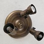 Vintage Plafondlamp Jaren 70 - 3 Spots Brons, Ophalen of Verzenden