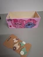 Houten bakje van Angel en Stitch, Verzamelen, Disney, Ophalen of Verzenden, Overige figuren, Nieuw, Overige typen