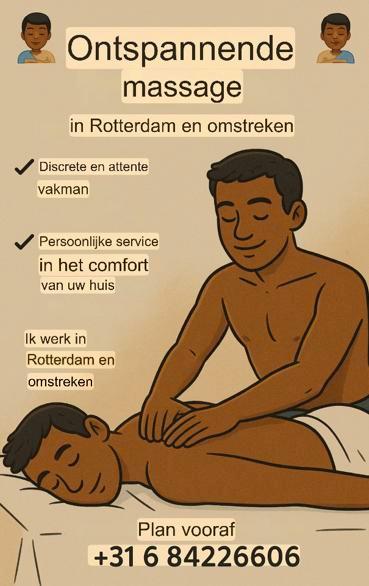 masseur in Rotterdam (service bij u thuis), Sport en Fitness, Massageproducten, Nieuw, Apparaat, Ophalen of Verzenden