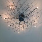 zilver kleurig  design plafondlamp, Ophalen, Zo goed als nieuw, Metaal