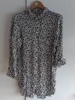 Miss Etam Zwart/Witte Lange Blouse Met Print Maat 48, Verzenden, Zwart, Maat 46/48 (XL) of groter, Zo goed als nieuw