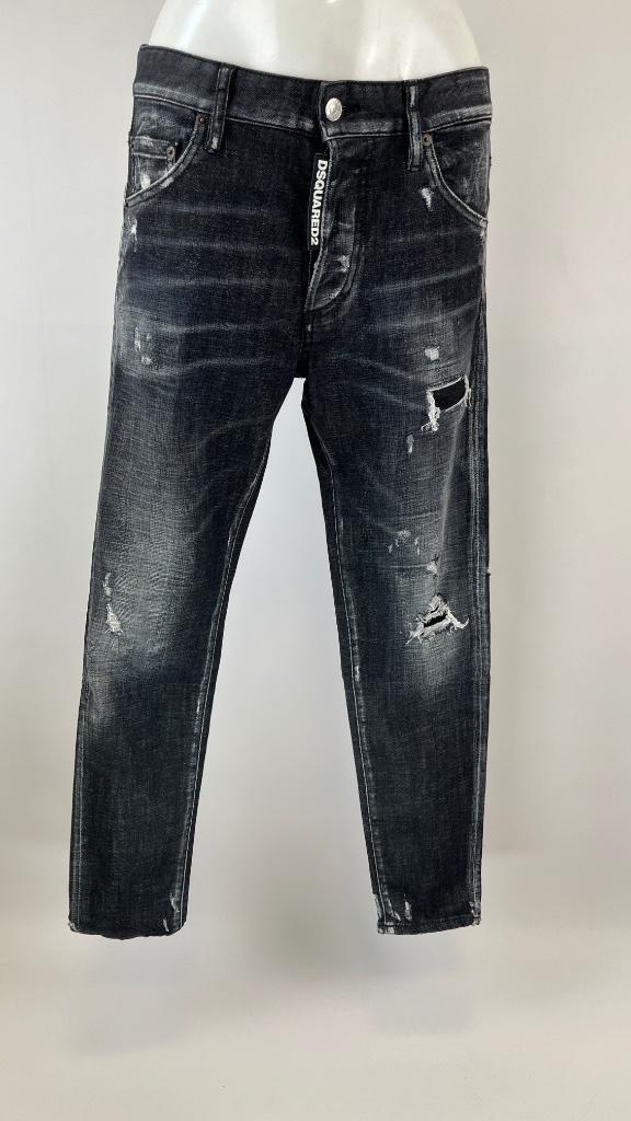 DSQUARED2 Zwart destroyed high waist jeans Maat IT 40-EU 38, Kleding | Dames, Spijkerbroeken en Jeans, Zo goed als nieuw, W28 - W29 (confectie 36)