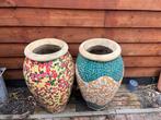 Keramiek planten potten, Tuin en Terras, Bloempotten, Ophalen, 40 cm of meer, Tuin, Rond
