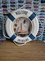 Nautische gevulde reddingsboei wanddecoratie, Ophalen, Zo goed als nieuw