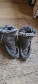 Mou laarzen met fringe/franjes suede grijs 40, Lage of Enkellaarzen, Ophalen of Verzenden, Grijs, Gedragen