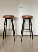 Barkrukken Barstoelen Set van 2, Huis en Inrichting, Ophalen, 60 tot 90 cm, Zo goed als nieuw, Metaal
