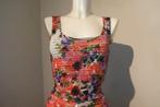 Marccain bont jurkje stretch stof bloemen print felle kleure, Kleding | Dames, Overige kleuren, Verzenden, Zo goed als nieuw, Maat 36 (S)