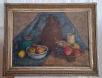 Stilleven met fruitmand, Olieverf, B. Logtenberg (1909-1980), Ophalen of Verzenden