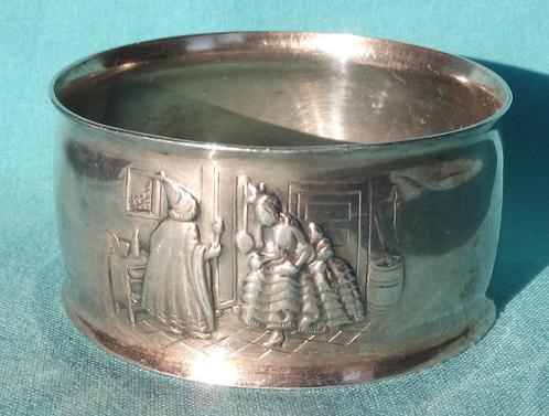 ZILVER SERVETRING GERO 90 ASSEPOESTER SPROOKJE GEORG NILSSON, Antiek en Kunst, Curiosa en Brocante, Verzenden