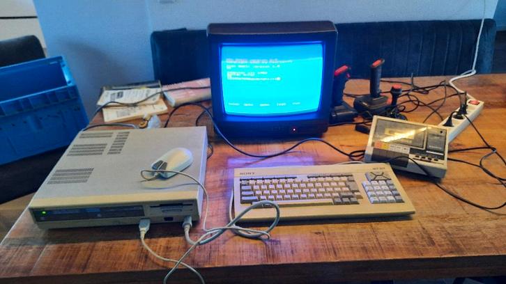 Msx computer sony met accessoires,  spellen en boeken, Computers en Software, Vintage Computers, Ophalen