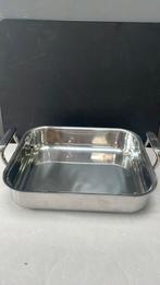 Bk braadslede rvs 3ply 24x30 cm, Ophalen of Verzenden, Zo goed als nieuw, Rvs, Kookpan of Snelkookpan