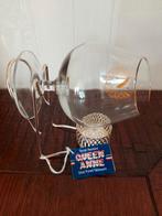 Cognac brander verzilverde glasverwarmer cognacglas vintage, Ophalen, Zo goed als nieuw, Overige typen