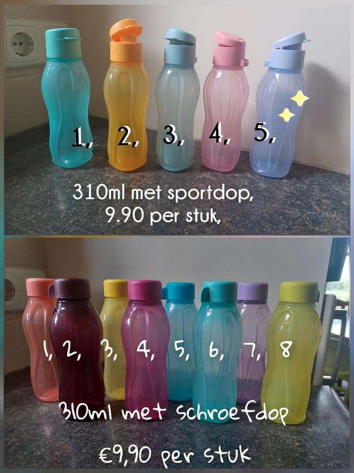 Tupperware ecofles 310ml, nieuw,, Huis en Inrichting, Keuken | Tupperware, Nieuw, Overige typen, Ophalen of Verzenden