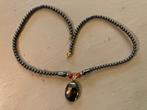 Vintage pyriet kralen ketting collier costume Jewelry boho, Ophalen of Verzenden, Zo goed als nieuw, Steen of Mineraal, Met edelsteen