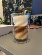 9 Dubbelwandige Twist Glazen, Huis en Inrichting, Keuken | Servies, Ophalen, Glas of Glazen, Effen, Glas