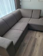 Hoekbank Beige driezits met lounge evt vierzit, Ophalen of Verzenden, Zo goed als nieuw, Vierpersoons of meer