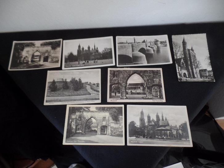 Maastricht ansicht vrijthof poort waarachtig brug basiliek, Verzamelen, Ansichtkaarten | Nederland, Gelopen, Limburg, 1920 tot 1940