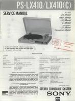 Sony, ps-lx400 originele service manual platenspeler, Audio, Tv en Foto, Platenspelers, Ophalen of Verzenden, Gebruikt, Platenspeler