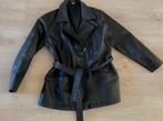 Dames jas soepel leer mt 46 tussenjas, Ophalen of Verzenden, Zo goed als nieuw, Maat 46/48 (XL) of groter, Zwart