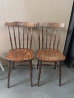 Vintage houten stoelen gerestyled in kleur, Ophalen of Verzenden