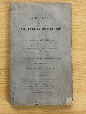 Bijdragen tot de Taal-, Land- en Volkenkunde van N.-Indië 20 beschikbaar voor biedingen