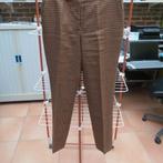 Broek bruin ruit Natan mt 40, Maat 38/40 (M), Bruin, Ophalen of Verzenden, Zo goed als nieuw