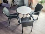 Tuinset, Tuin en Terras, Tuinsets en Loungesets, Ophalen, 4 zitplaatsen, Kunststof, Zo goed als nieuw
