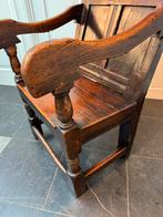 Antieke Engelse Eiken Wainscot Chair 17e Eeuw, Antiek en Kunst, Antiek | Meubels | Stoelen en Banken, Ophalen