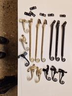 Vintage antiek raambeslag, Doe-het-zelf en Verbouw, Hang- en Sluitwerk, Ophalen, Gebruikt, IJzer