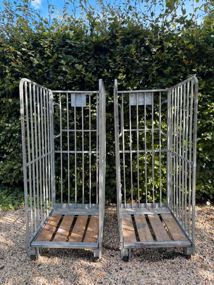 Rolcontainers rolkooien transportkar, Antiek en Kunst, Curiosa en Brocante, Ophalen