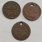 3x Oude Antieke Munten Token Penning Jetton met Gat va 1820, Ophalen of Verzenden, Overige landen