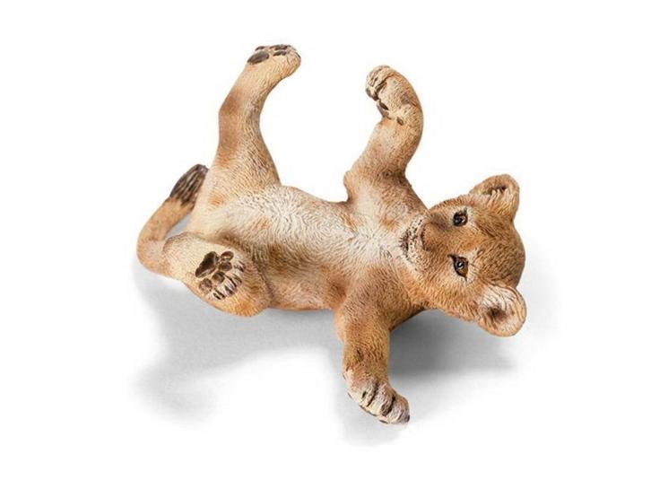 Schleich 14376 leeuw welp, dierfiguur, Verzamelen, Dierenverzamelingen, Zo goed als nieuw, Beeldje of Figuurtje, Wild dier, Verzenden