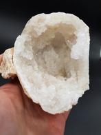 Heldere Bergkristal geode paar, Ophalen of Verzenden, Mineraal