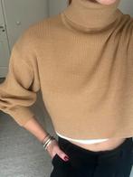 Camel / bruin gebreide crop trui, H&M , M, Kleding | Dames, Maat 38/40 (M), H&M, Bruin, Ophalen of Verzenden