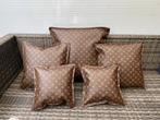 Designer sierkussens set – luxe uitstraling – 5 stuks, Ophalen of Verzenden, Nieuw, Bruin, Vierkant