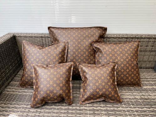 Designer sierkussens set – luxe uitstraling – 5 stuks, Huis en Inrichting, Woonaccessoires | Kussens, Nieuw, Bruin, Vierkant, Ophalen of Verzenden