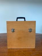 Platenkoffer van hout., Ophalen, Zo goed als nieuw, Overige instrumenten