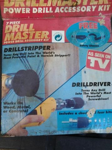 Drillmaster verfstripper en boorkop € 5 beschikbaar voor biedingen