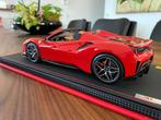 MR Collection Ferrari 488 Pista Spider 1/18, Ophalen of Verzenden, Zo goed als nieuw, Auto, Bburago