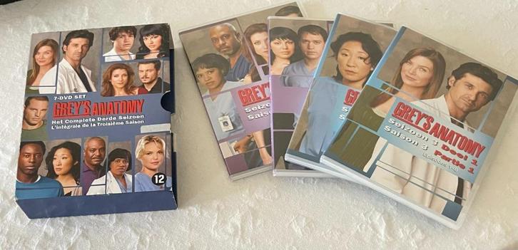 DVD Grey's Anatomy - Het complete Seizoen 3, Cd's en Dvd's, Dvd's | Tv en Series, Zo goed als nieuw, Drama, Boxset, Vanaf 12 jaar