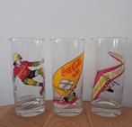 Set vintage coca cola glazen 1989 sporten, Ophalen of Verzenden, Zo goed als nieuw, Gebruiksvoorwerp