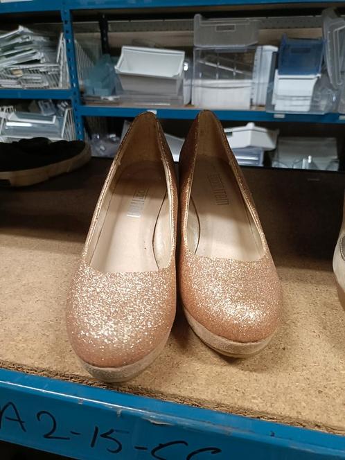 sleehak Glitter goud, Kleding | Dames, Schoenen, Zo goed als nieuw, Ophalen of Verzenden