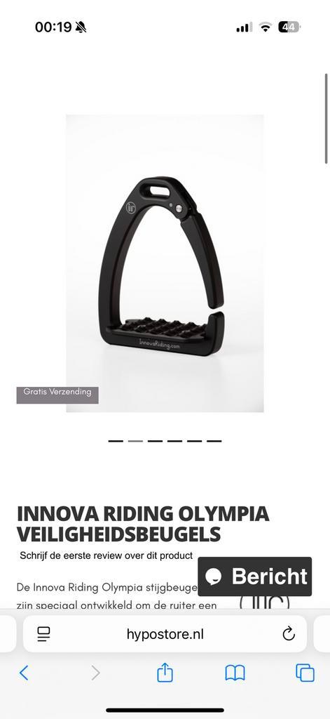 Innova riding veiligheidsbeugels, Dieren en Toebehoren, Paarden en Pony's | Hoofdstellen en Tuigage, Zo goed als nieuw, Overige soorten