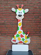 Geboortebord Vastelaovend giraf inclusief naambord en paal, Kinderen en Baby's, Kraamcadeaus en Geboorteborden, Nieuw, Geboortebord